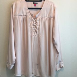 Chic Blush Colored Blouse